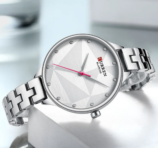 CURREN Original Brand Stainless Steel Band Wrist Watch For Women With Brand (Box & Bag)-9047